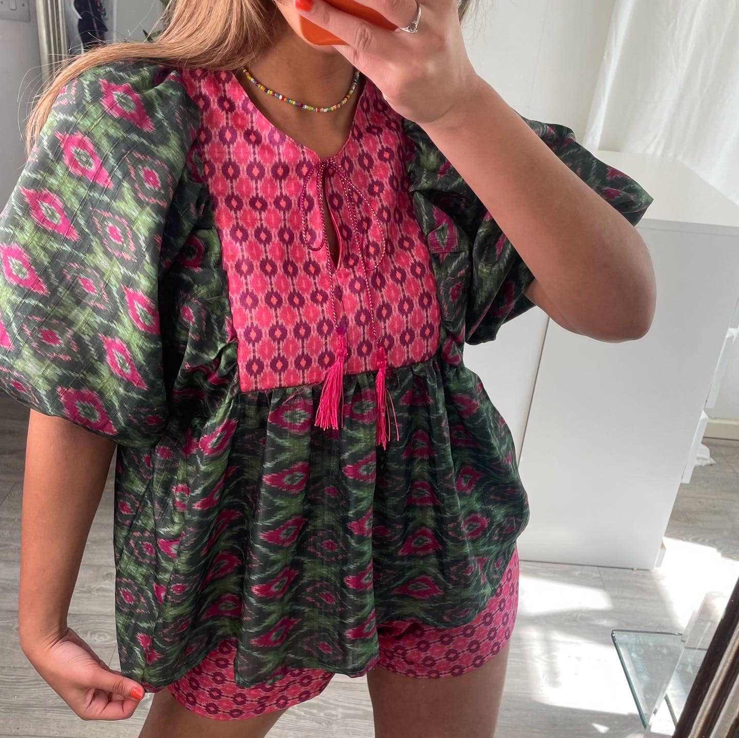 Ikat Kaftan Top