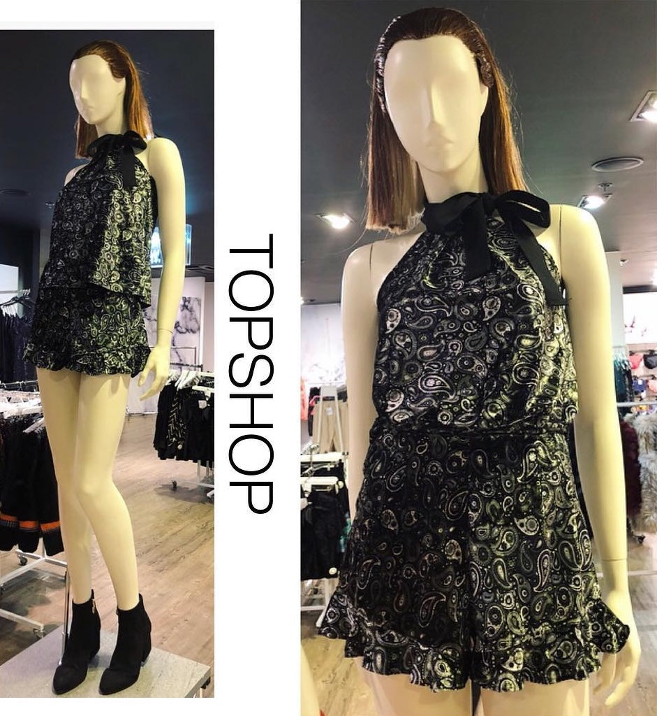 Paisley Halter top & Frill Shorts