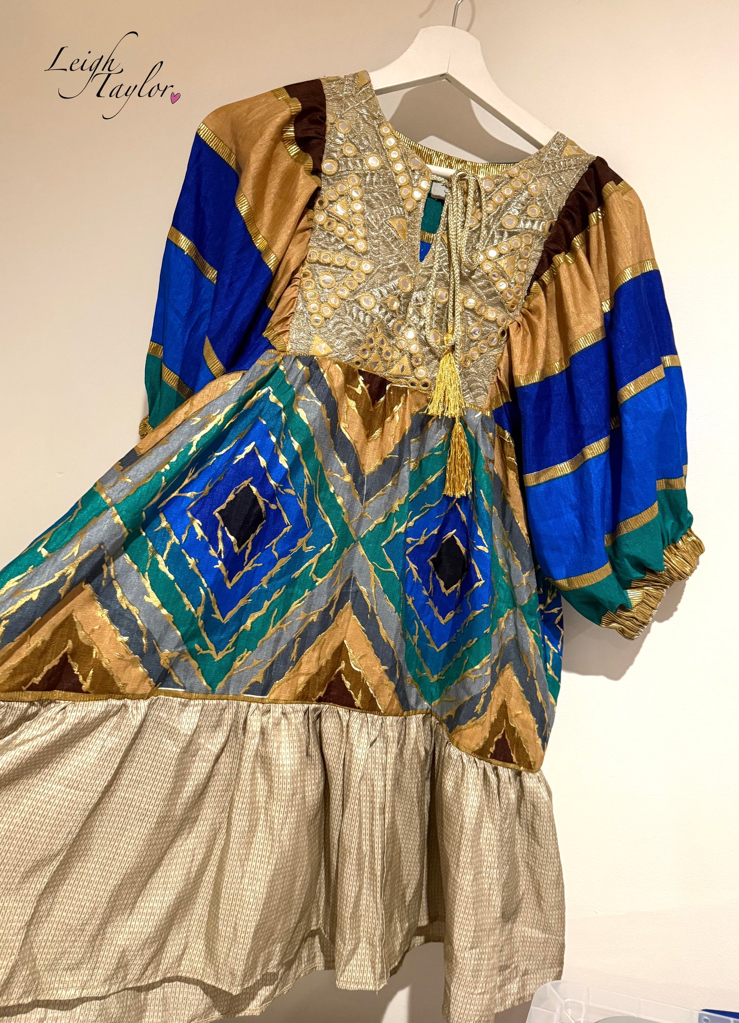 Embroidered Kaftan Dress