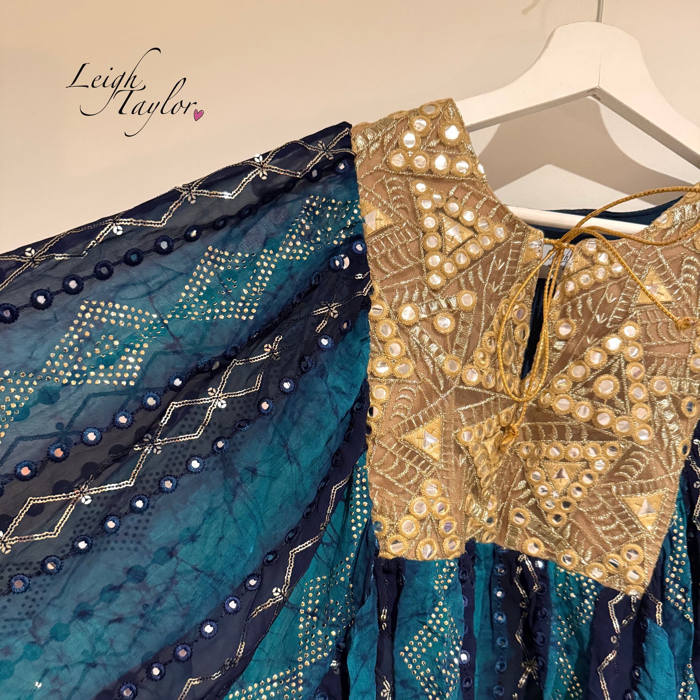 Embroidered Kaftan Top