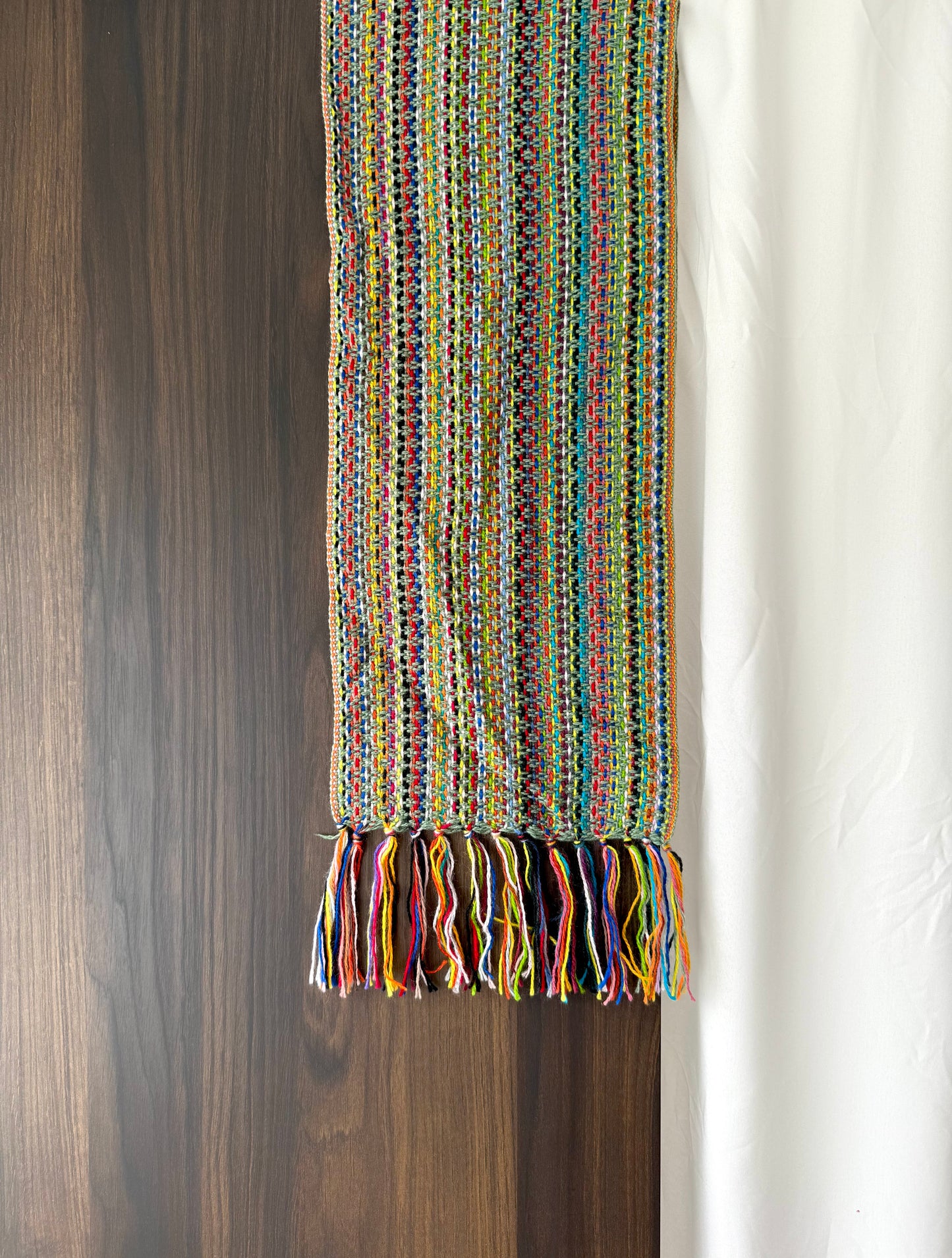 Alpaca Wool Scarf -Green