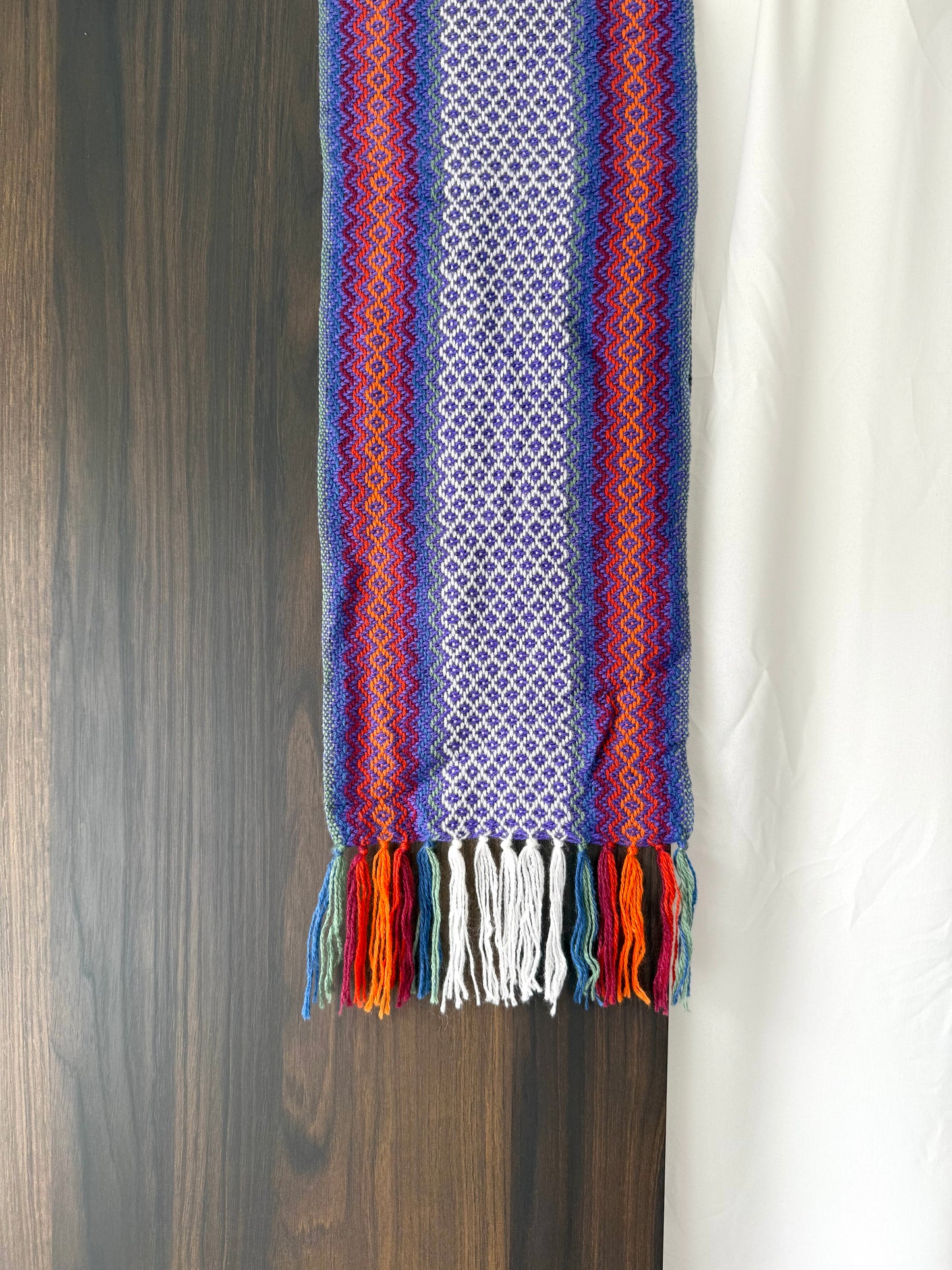 Alpaca Wool Scarf -Purple