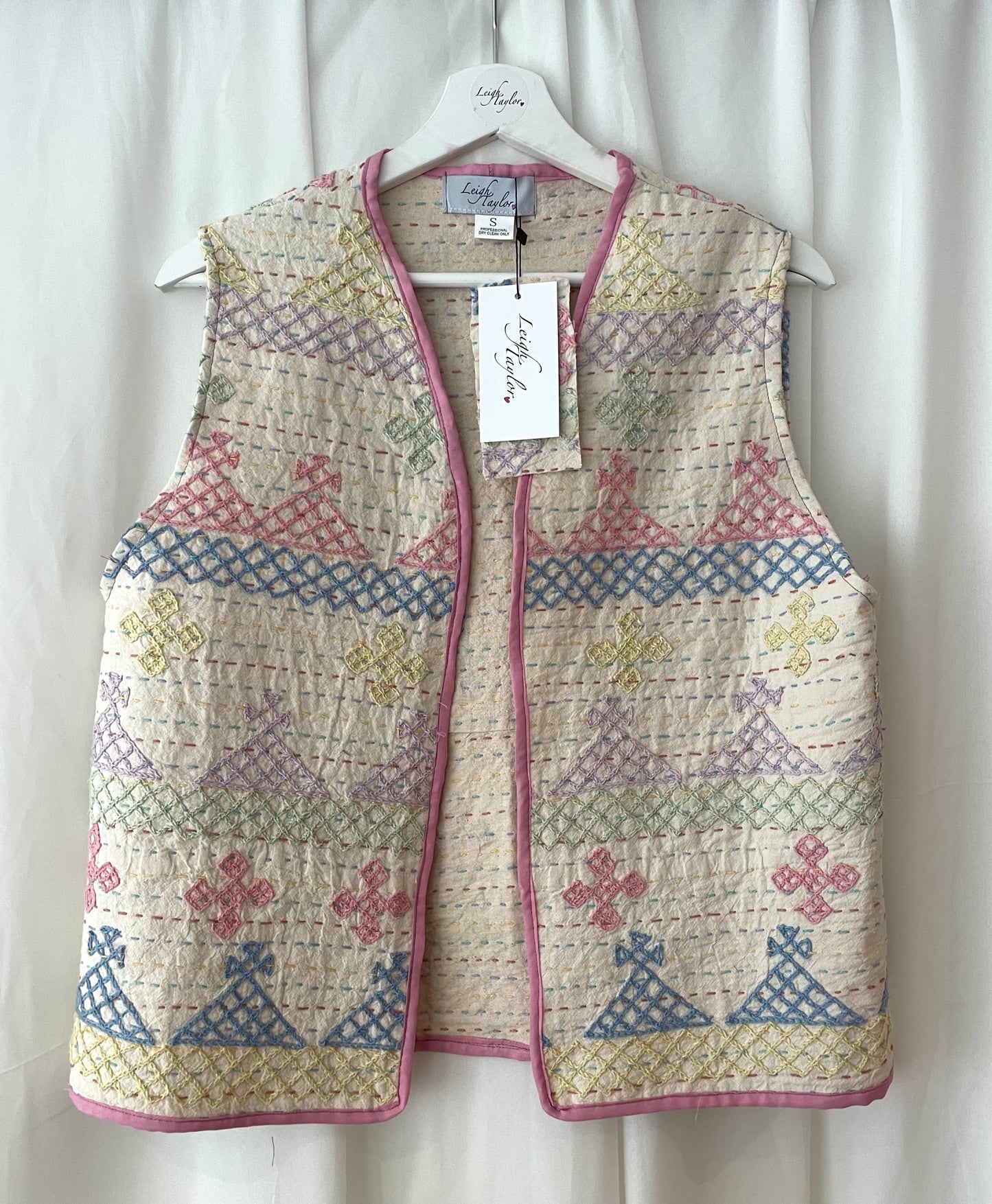 Pastel Kantha Waistcoat
