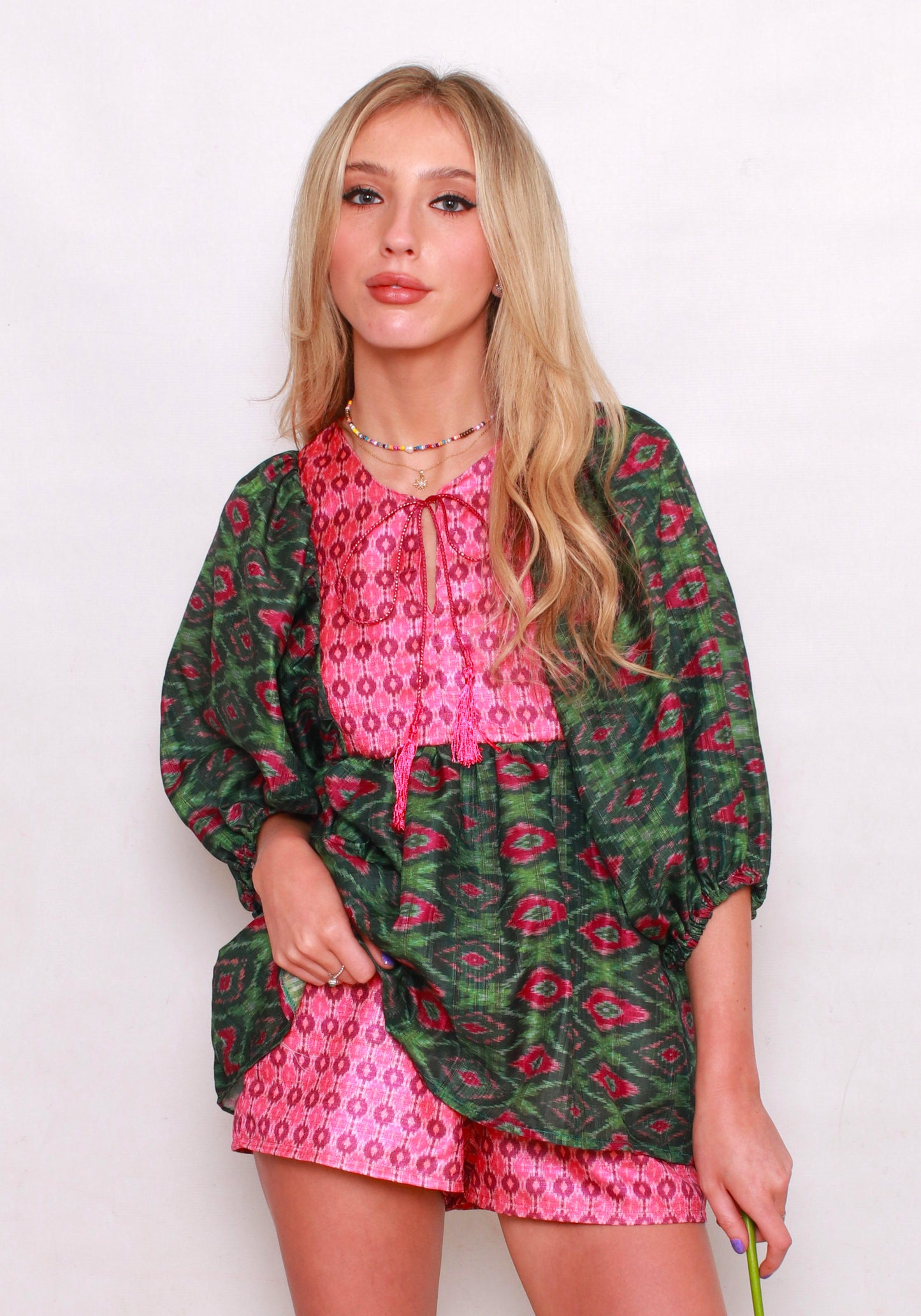Ikat Kaftan Top