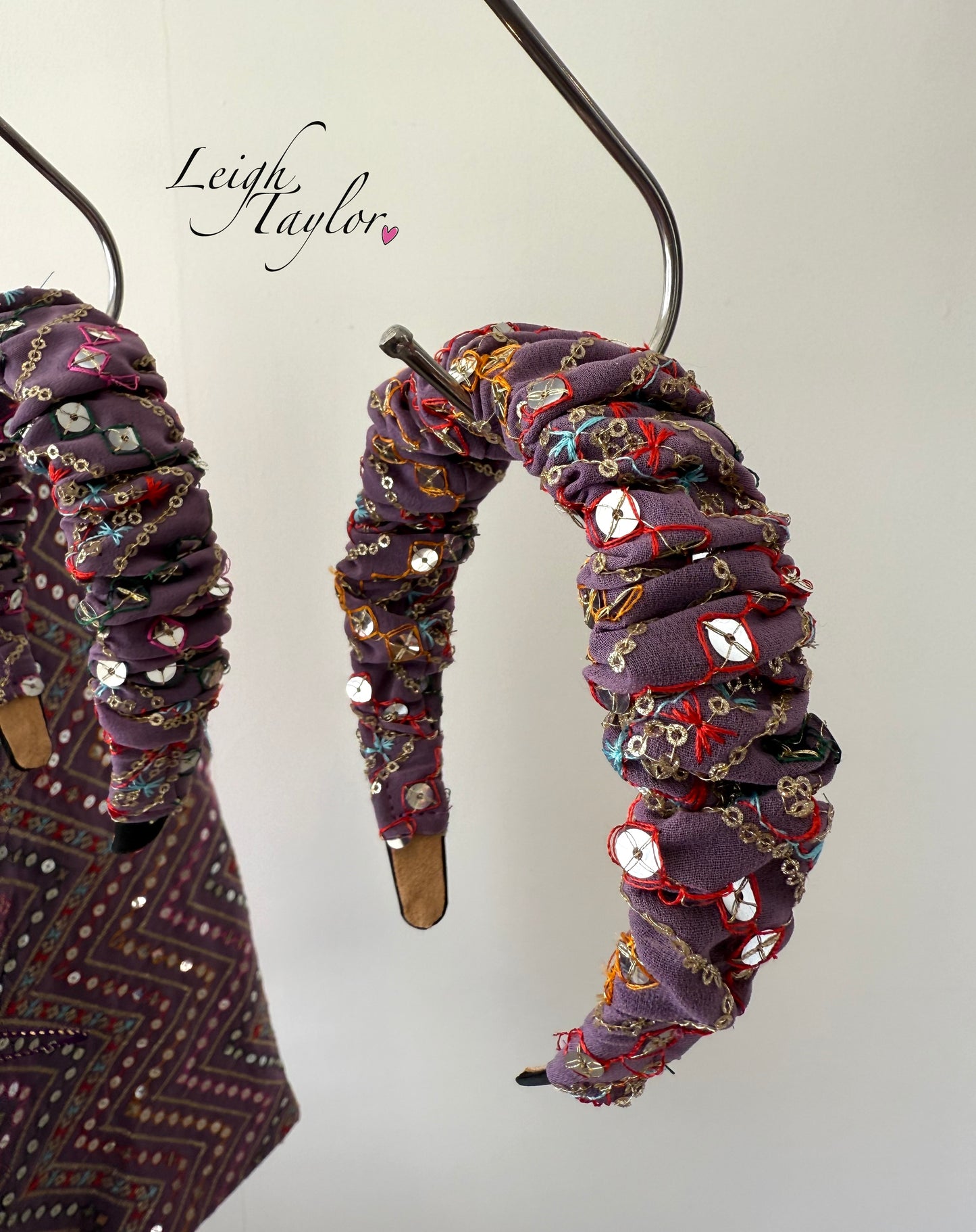 Lilac Sequin Headband