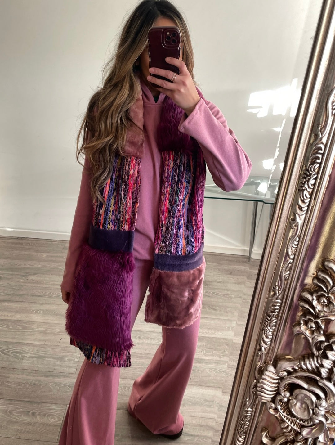 Malini XL Chunky Faux Fur Scarf