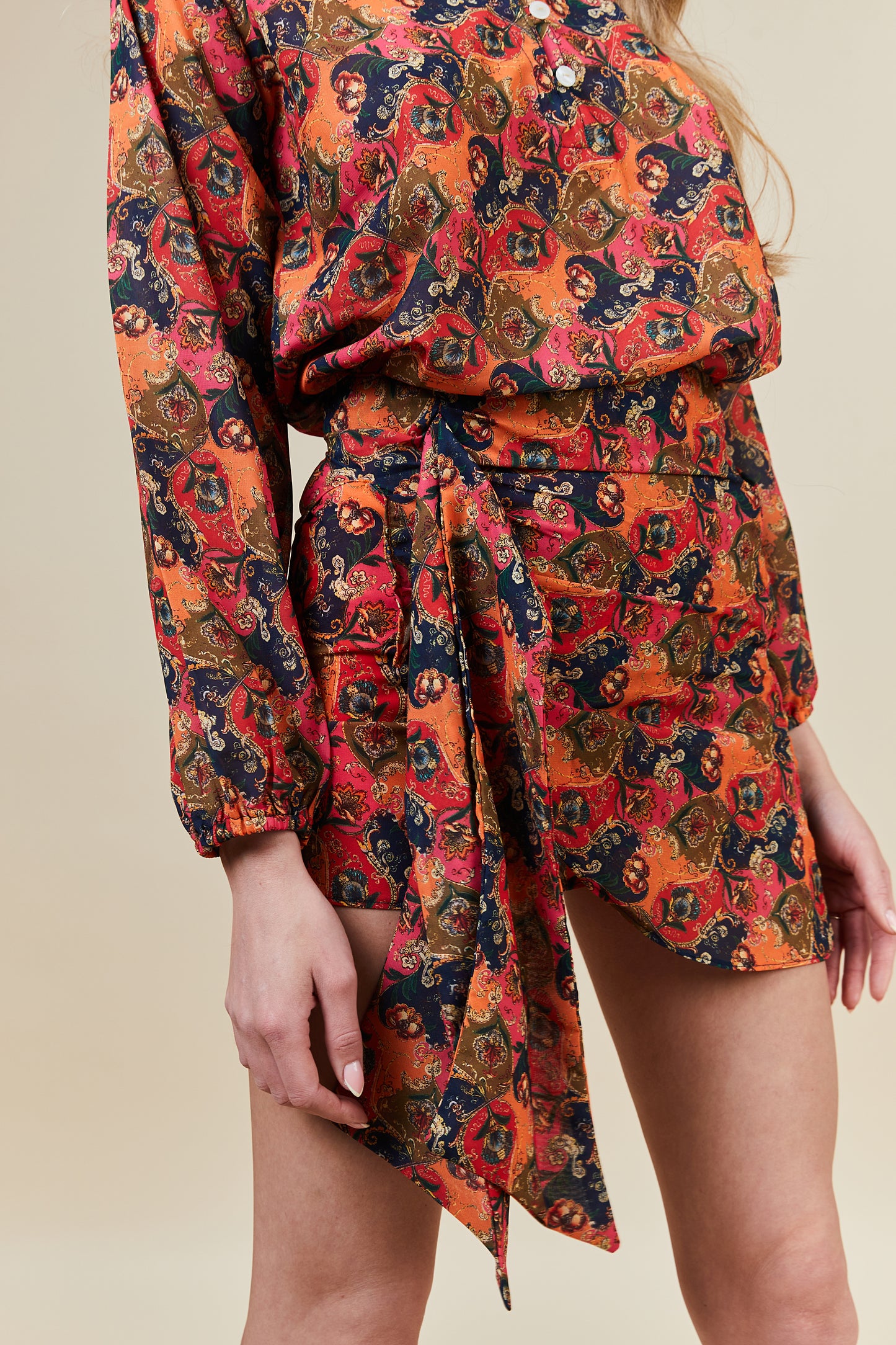 KIRA CO-ORDS : Orange Multi