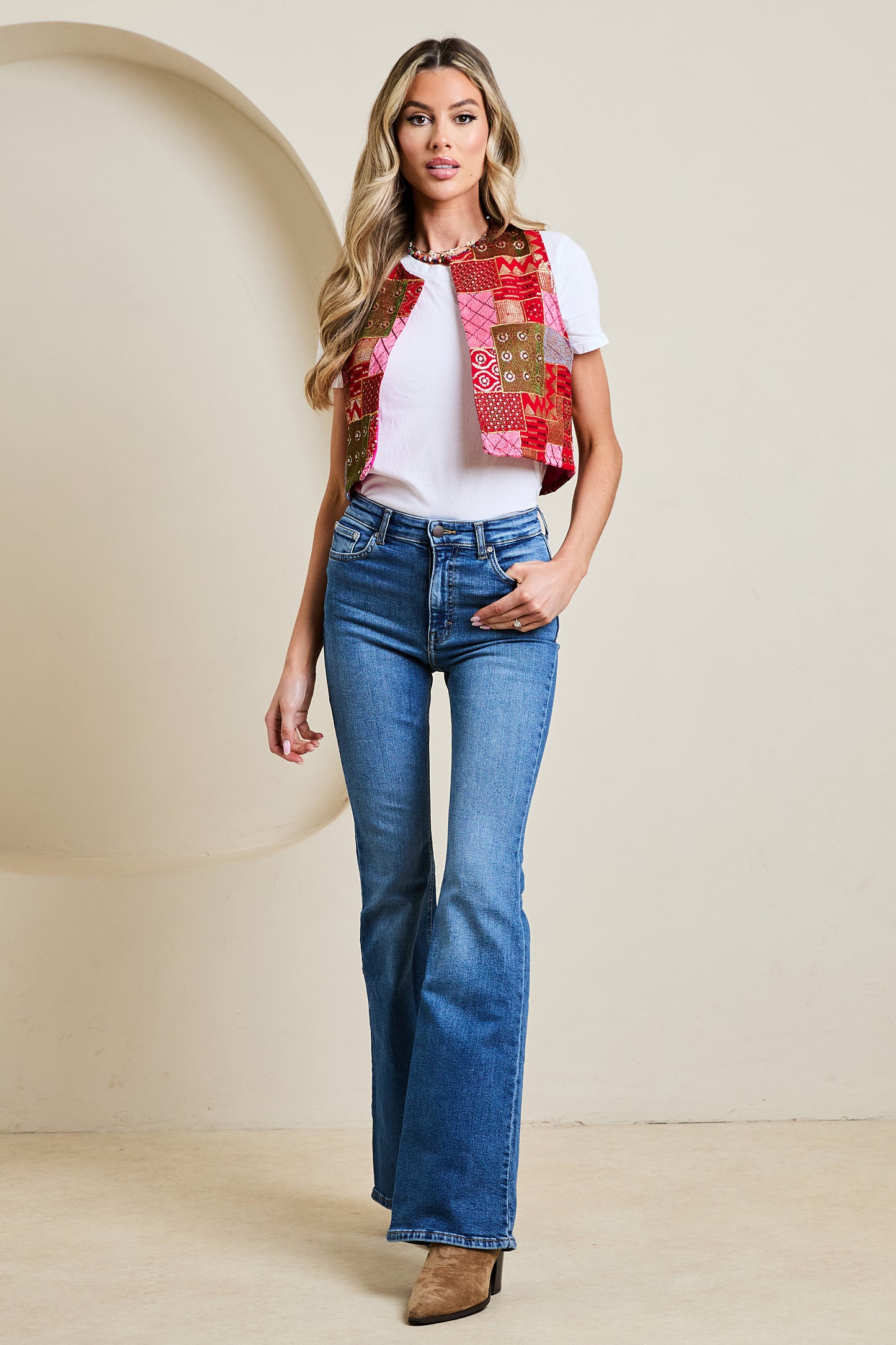 Embroidered Eleni Waistcoat