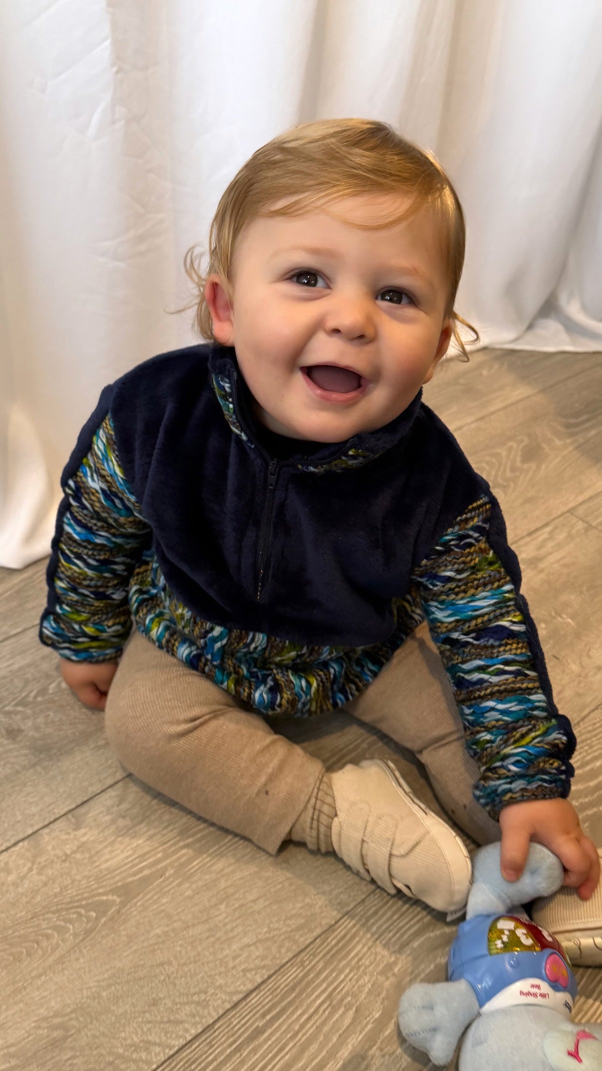 KIDS Azure Knit Fleece