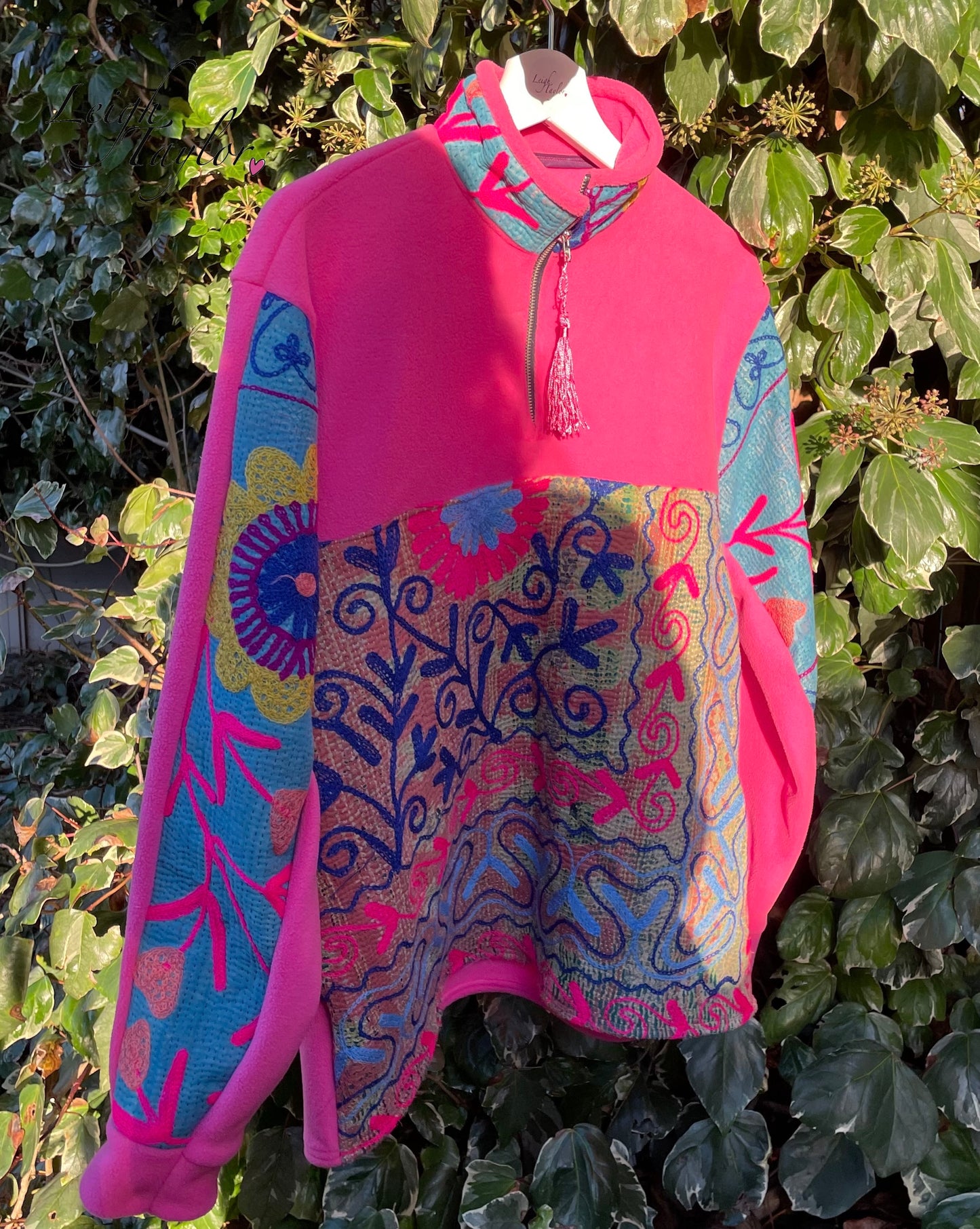 Pink Vintage Suzani Fleece