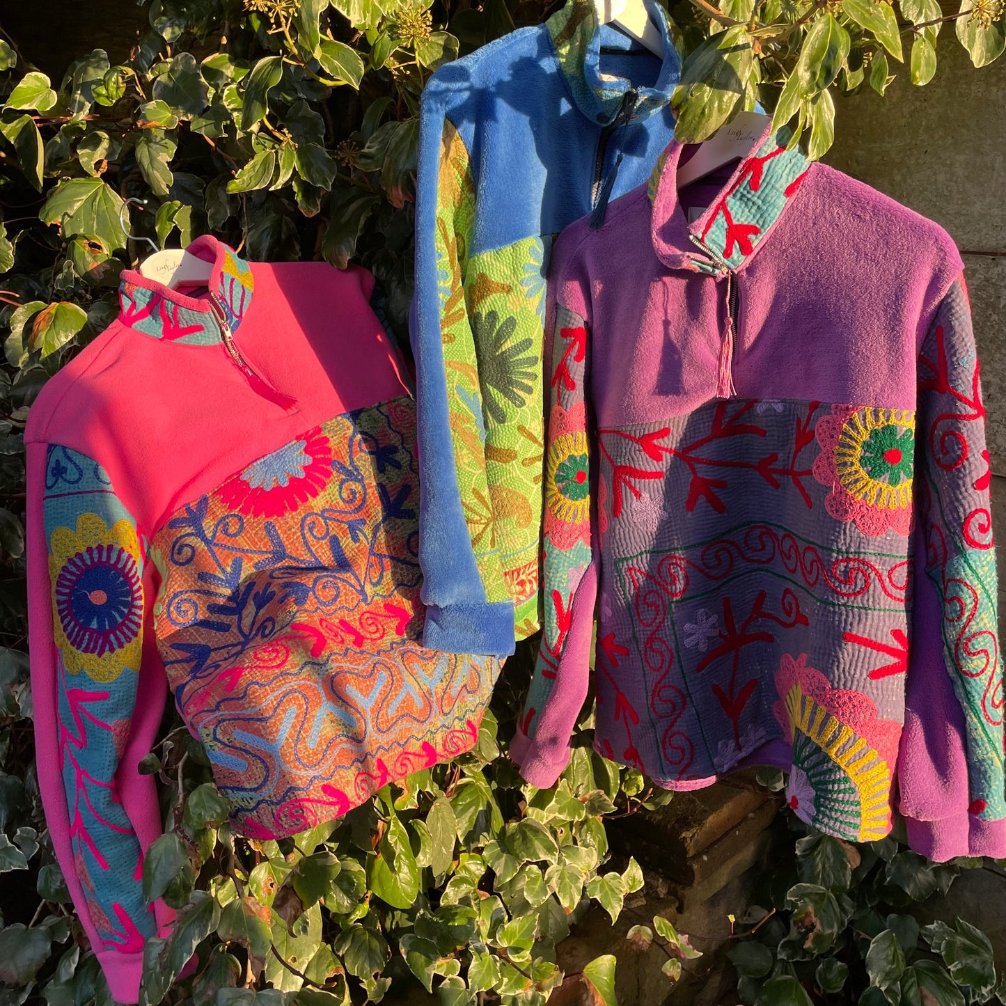 Pink Vintage Suzani Fleece