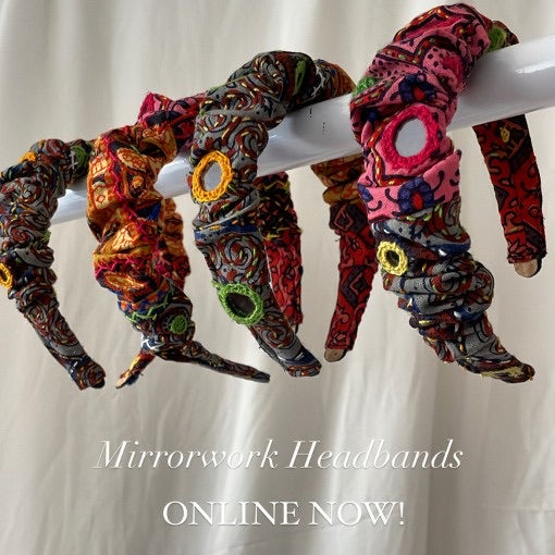 Artisan Mirrorwork Headband