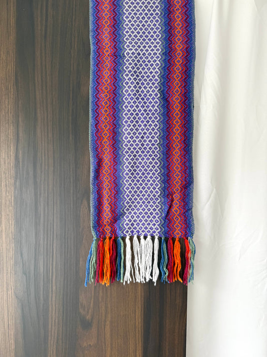 Alpaca Wool Scarf -Purple