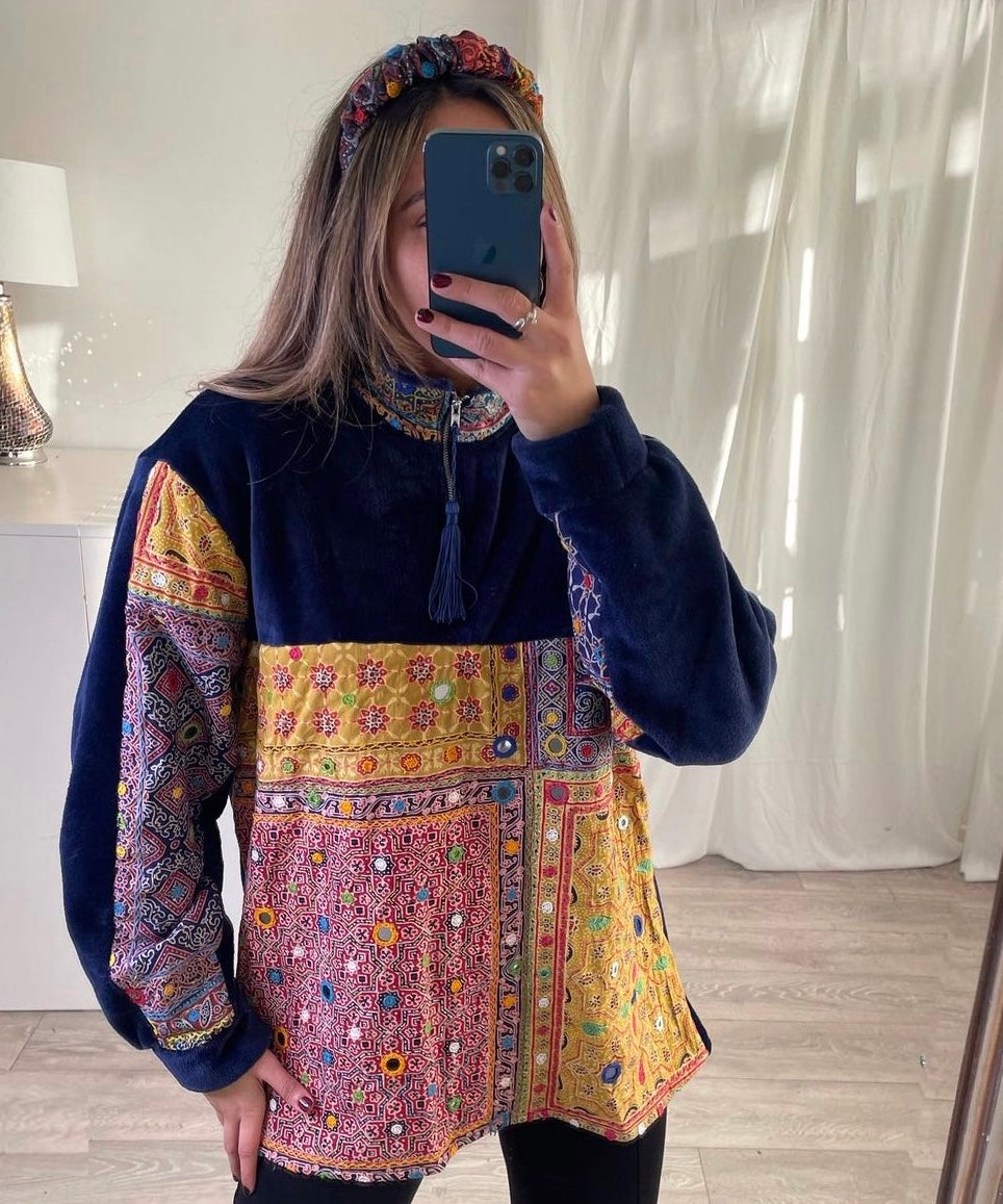 Artisan Mirror work Fleece