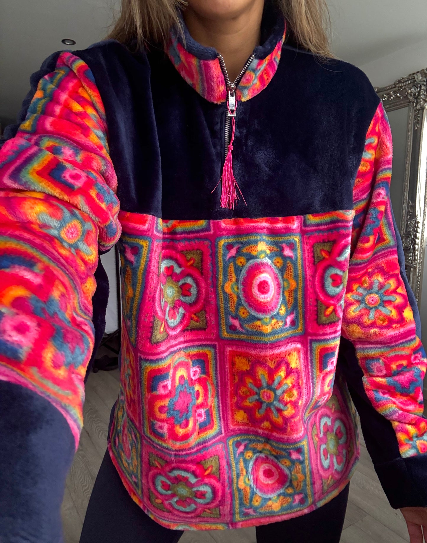 The Pink Crochet Fleece