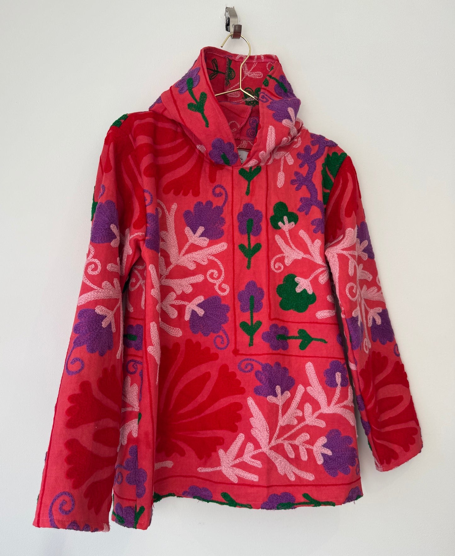 Coral Pink Suzani Hoody