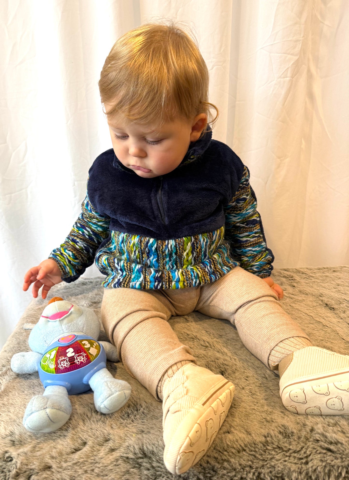 KIDS Azure Knit Fleece