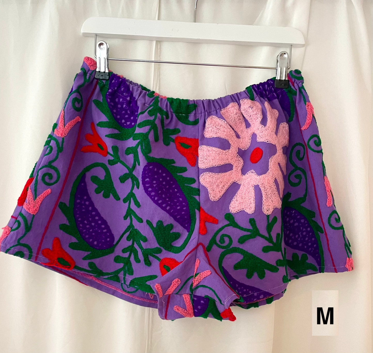 Purple Suzani Shorts