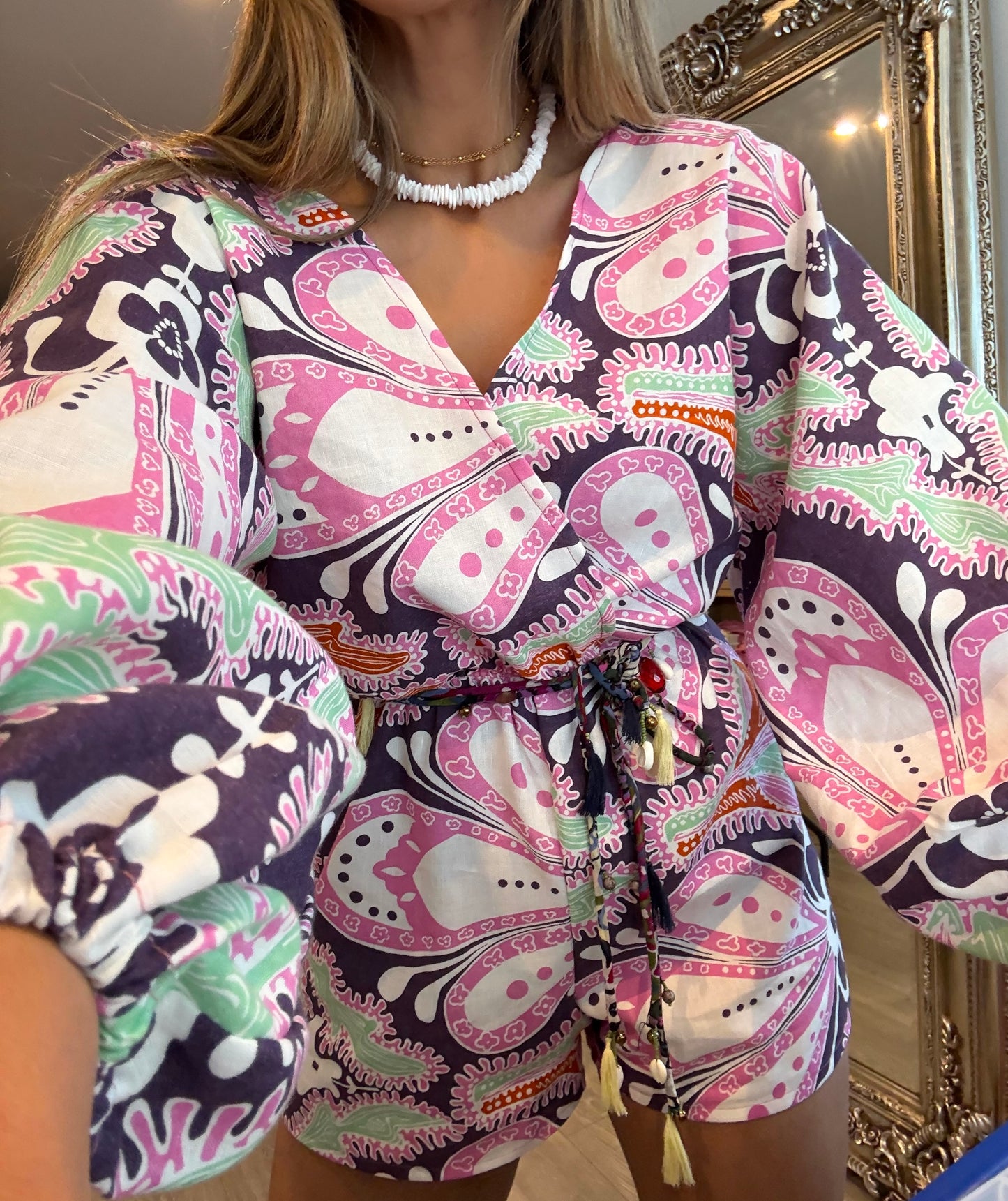 Paisley Wrap Playsuit
