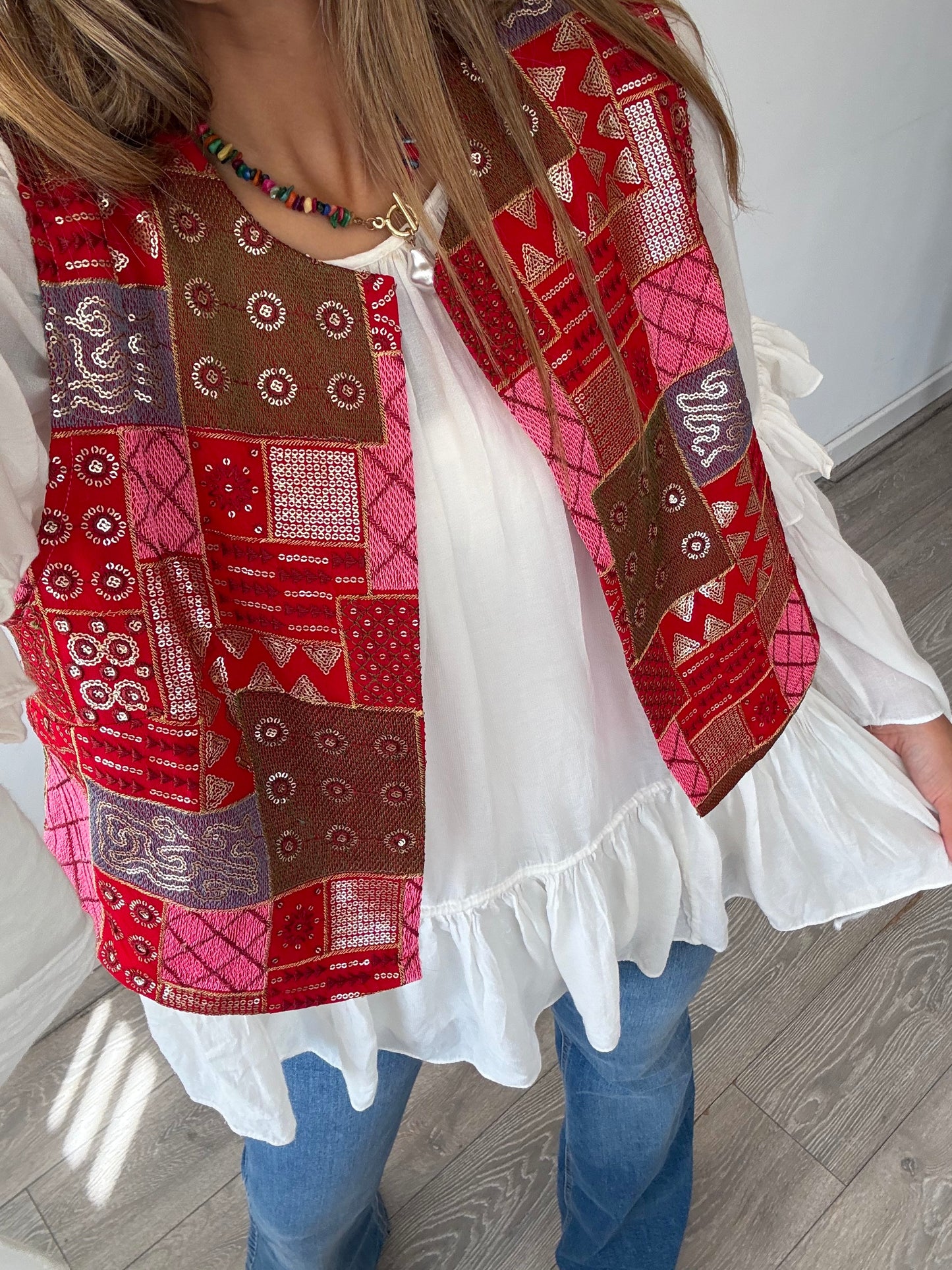 Embroidered Eleni Waistcoat