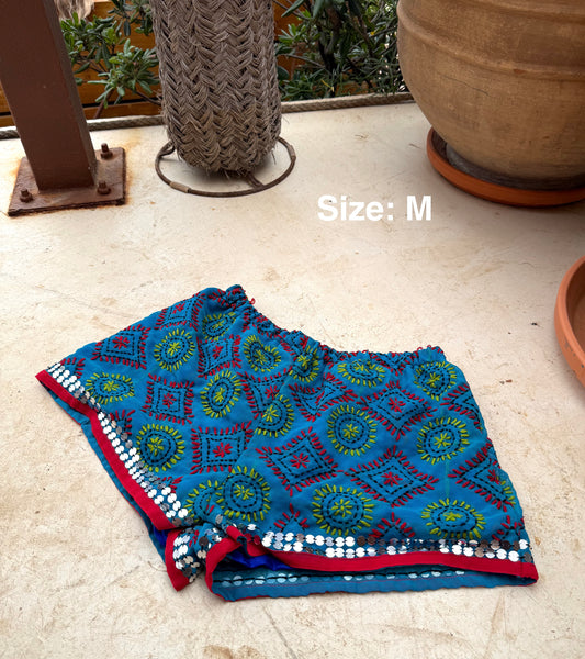 Blue Destino Disco Shorts
