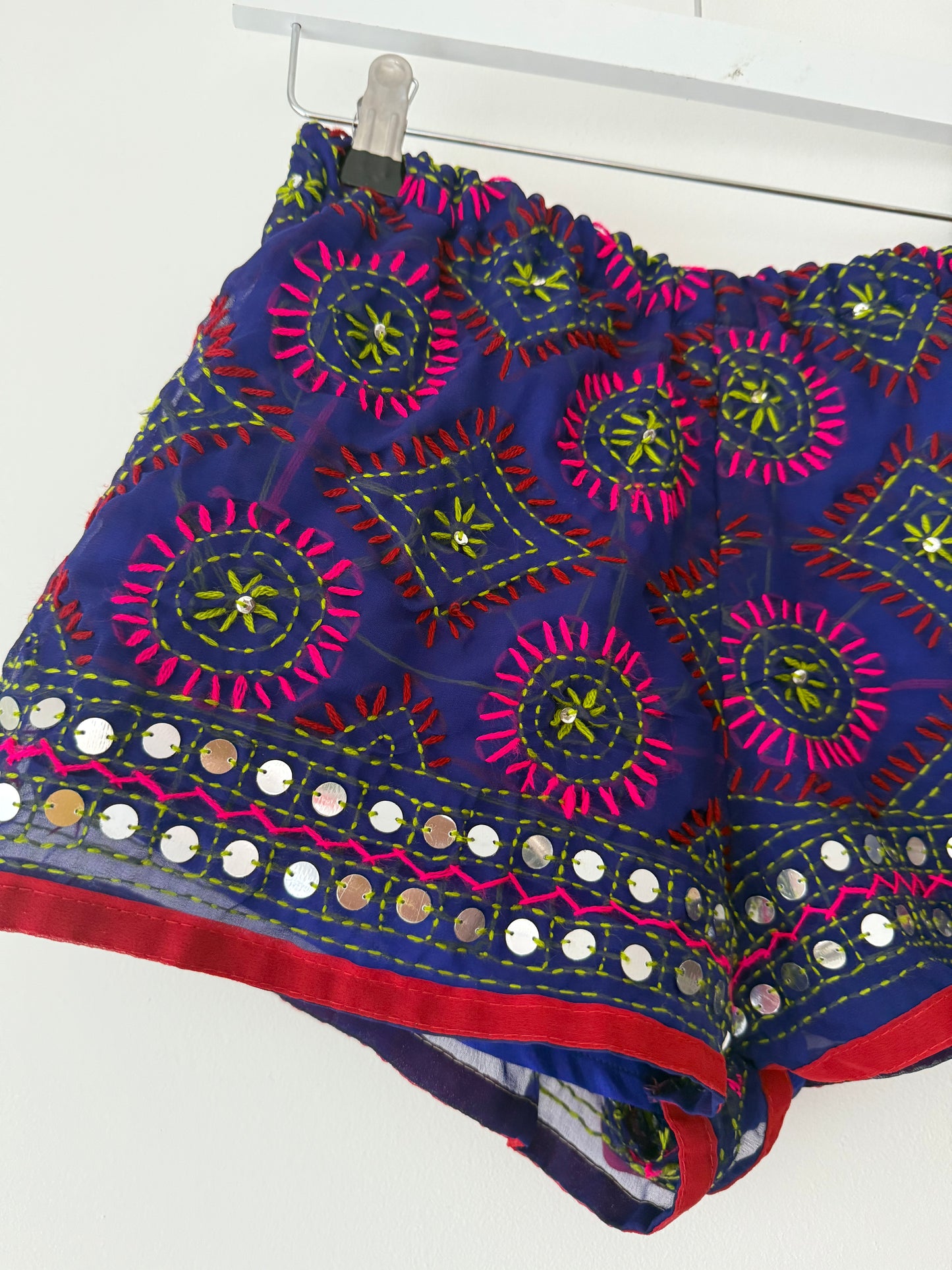 Dark Purple Destino Disco Shorts