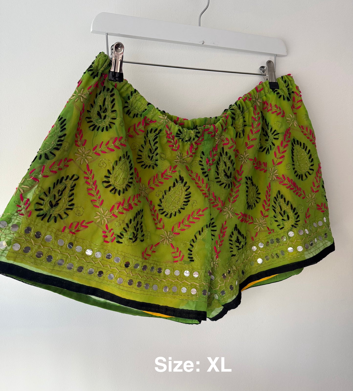 Green  Destino Disco Shorts