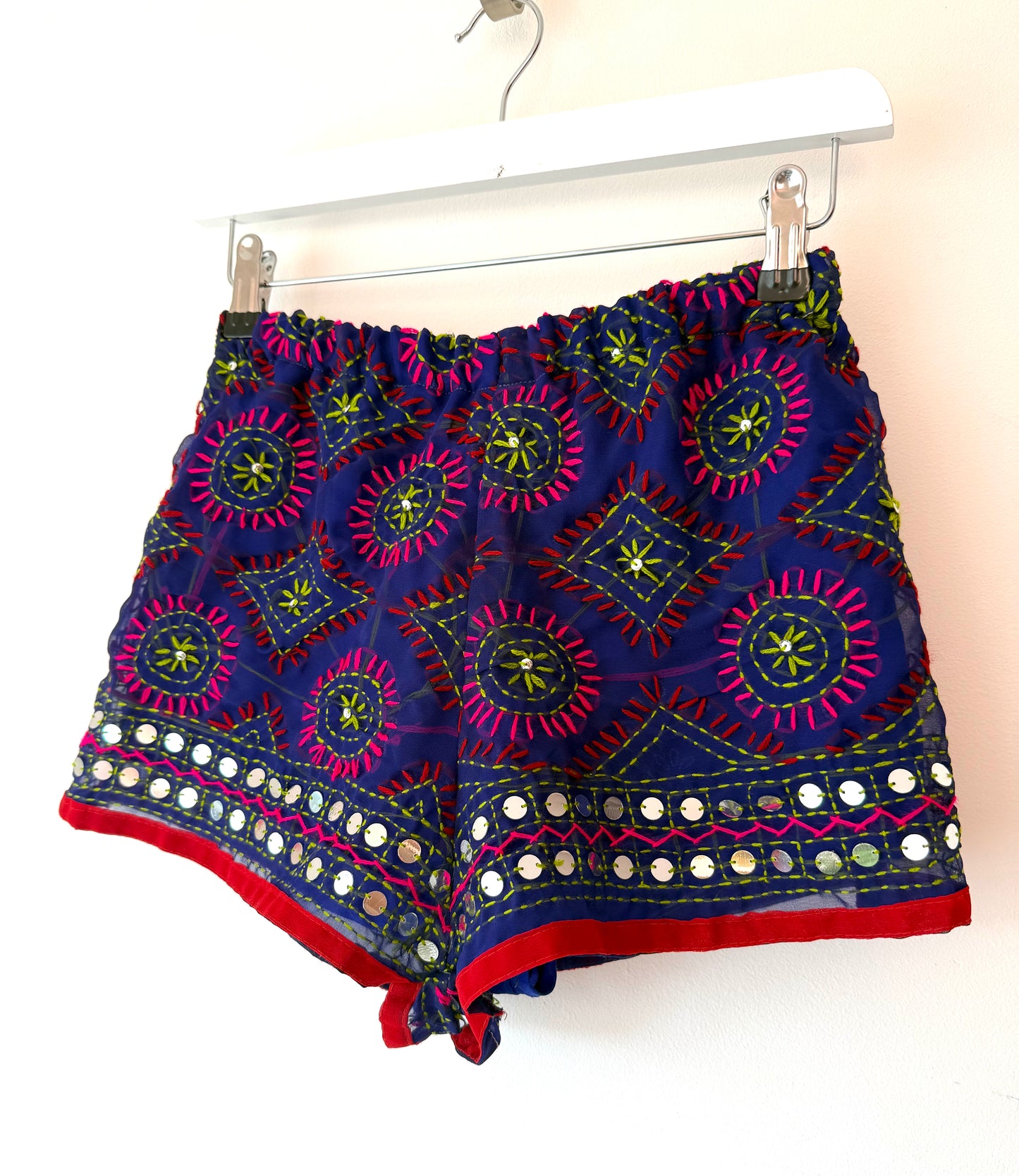 Dark Purple Destino Disco Shorts