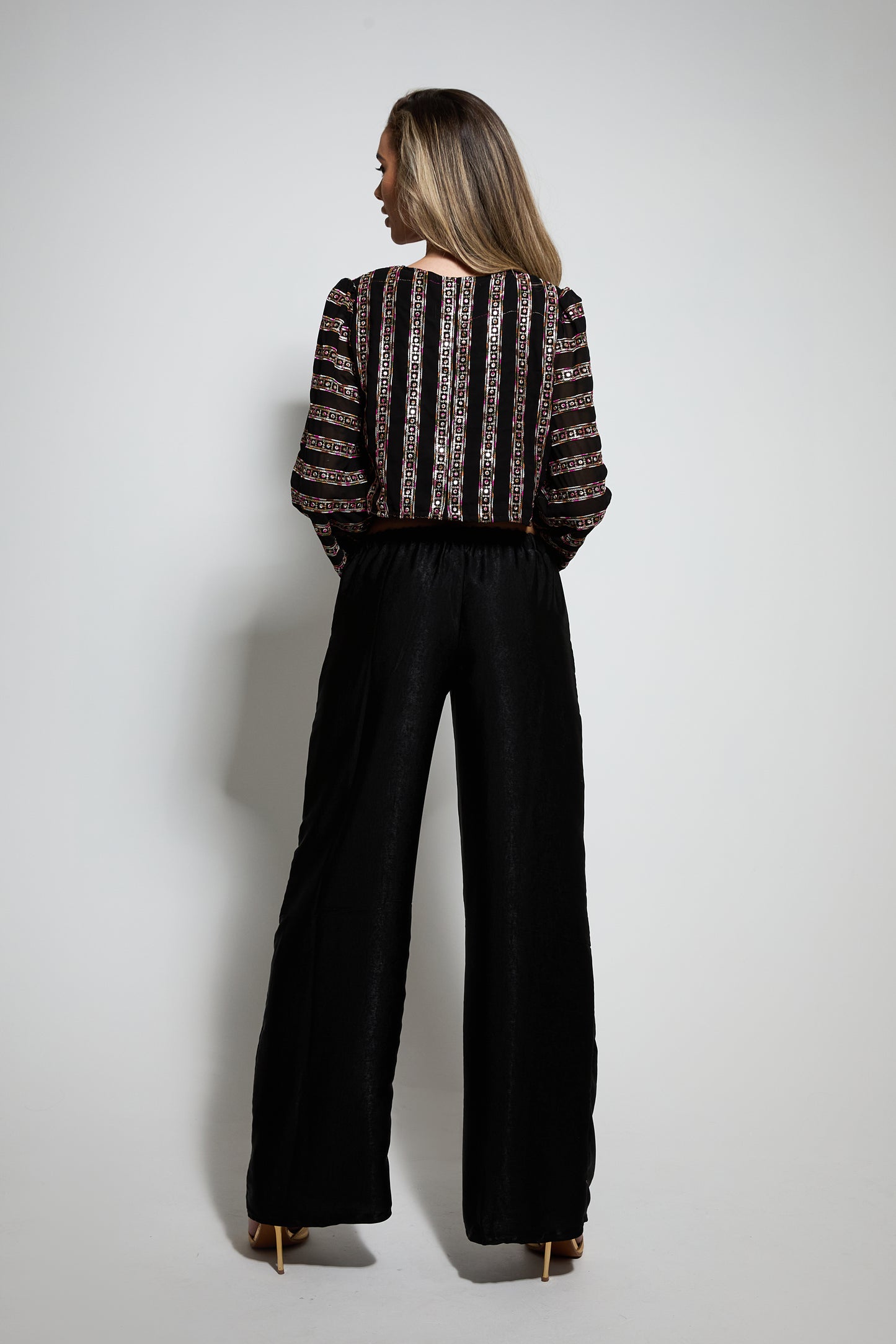 Black Luxe Trouser SAMPLE TALL