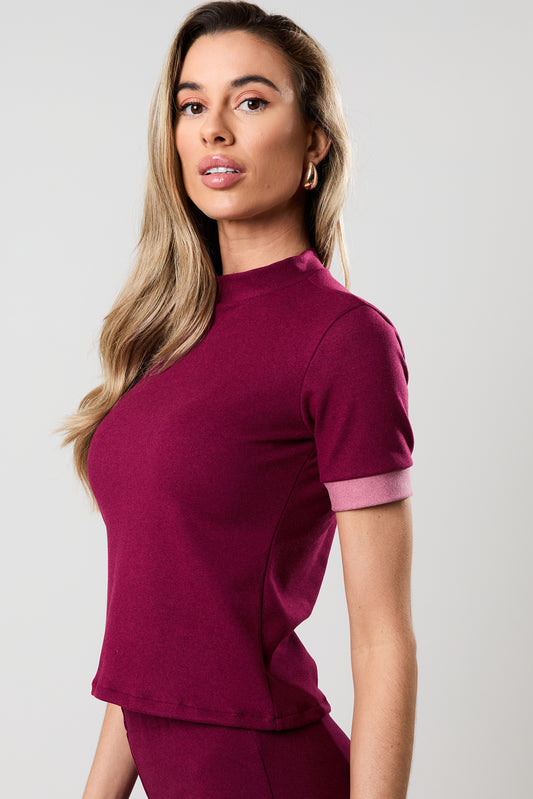Burgundy Lounge Top