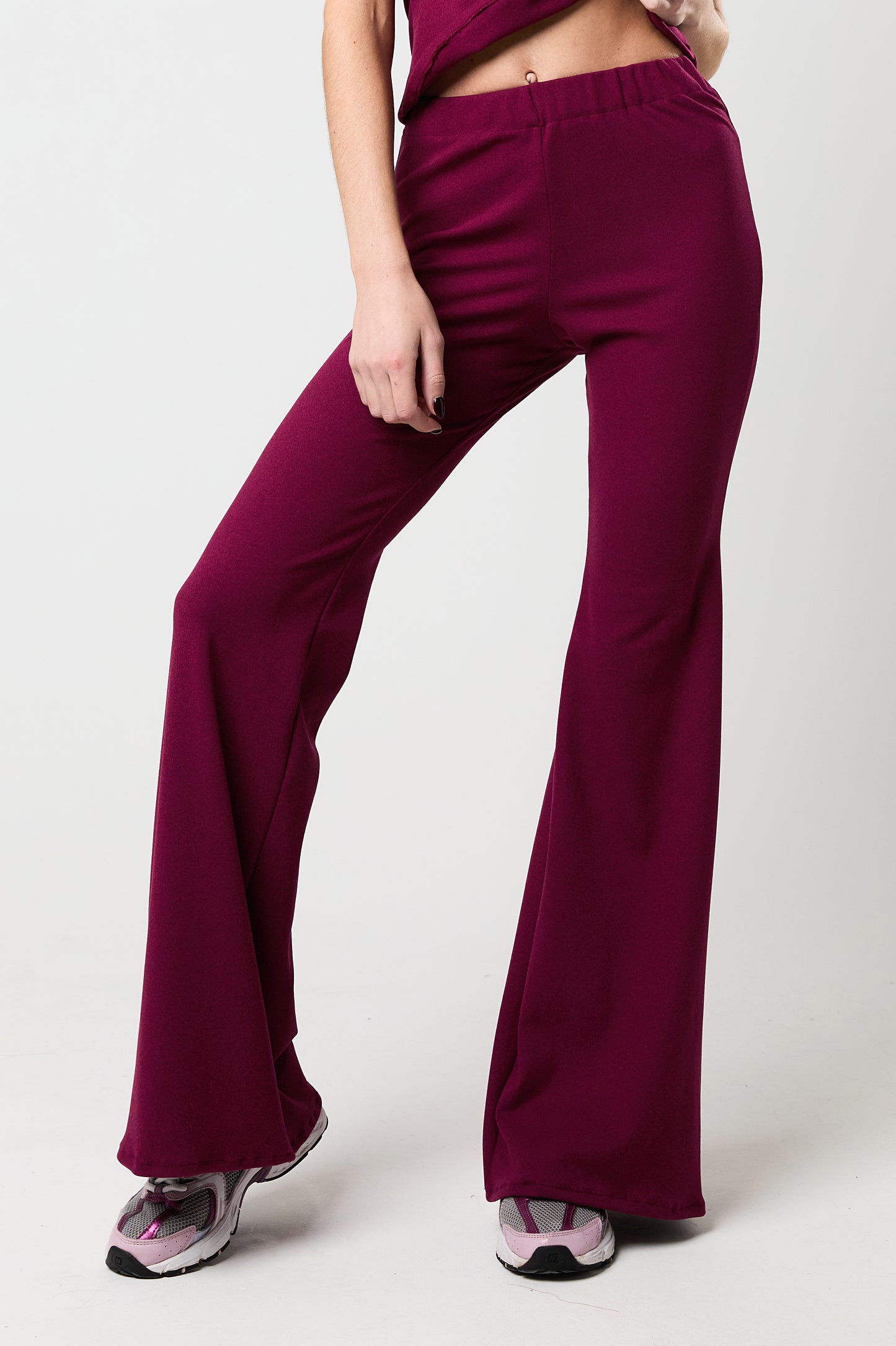 Burgundy Lounge Flares