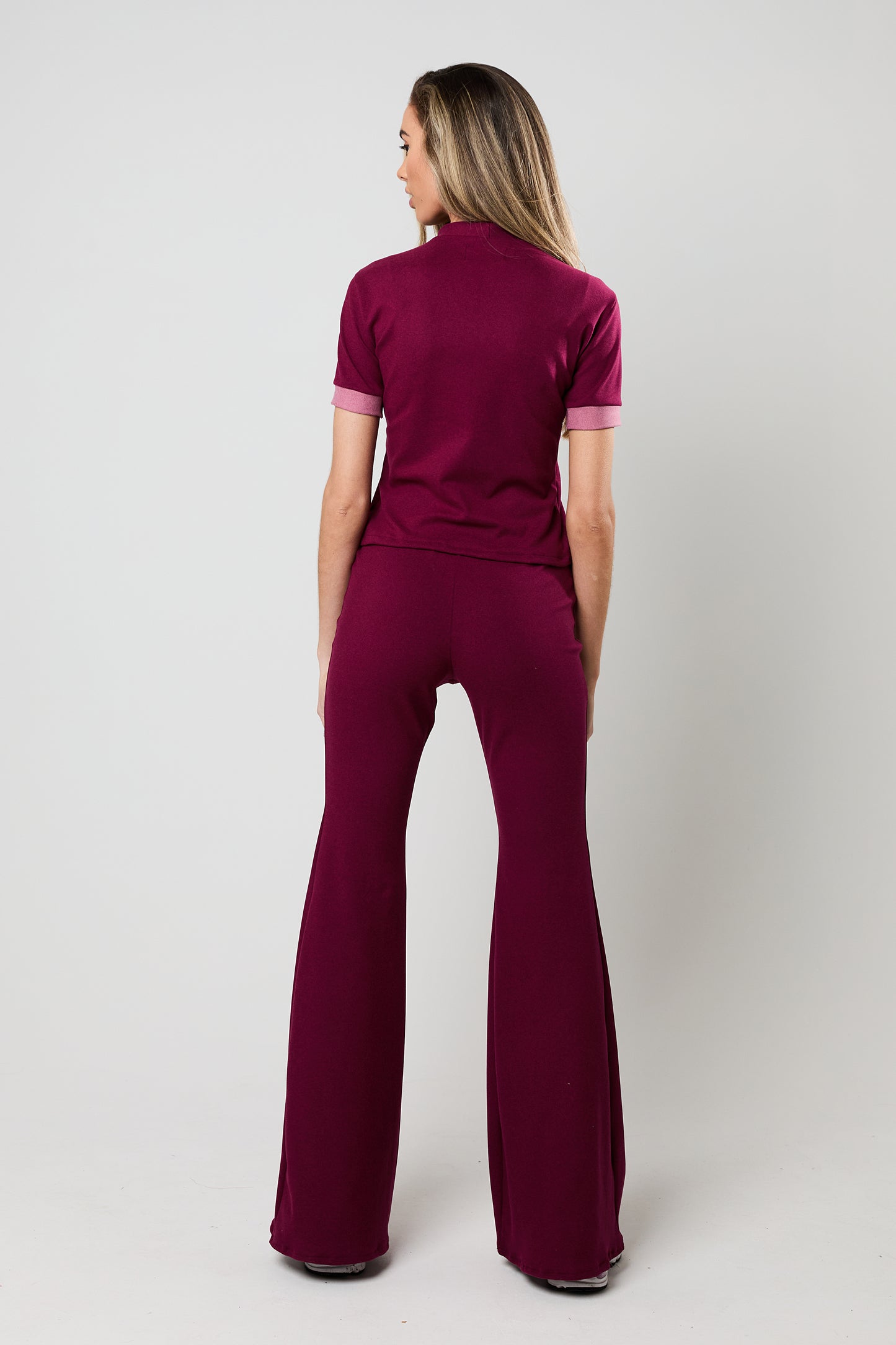 Burgundy Lounge Flares