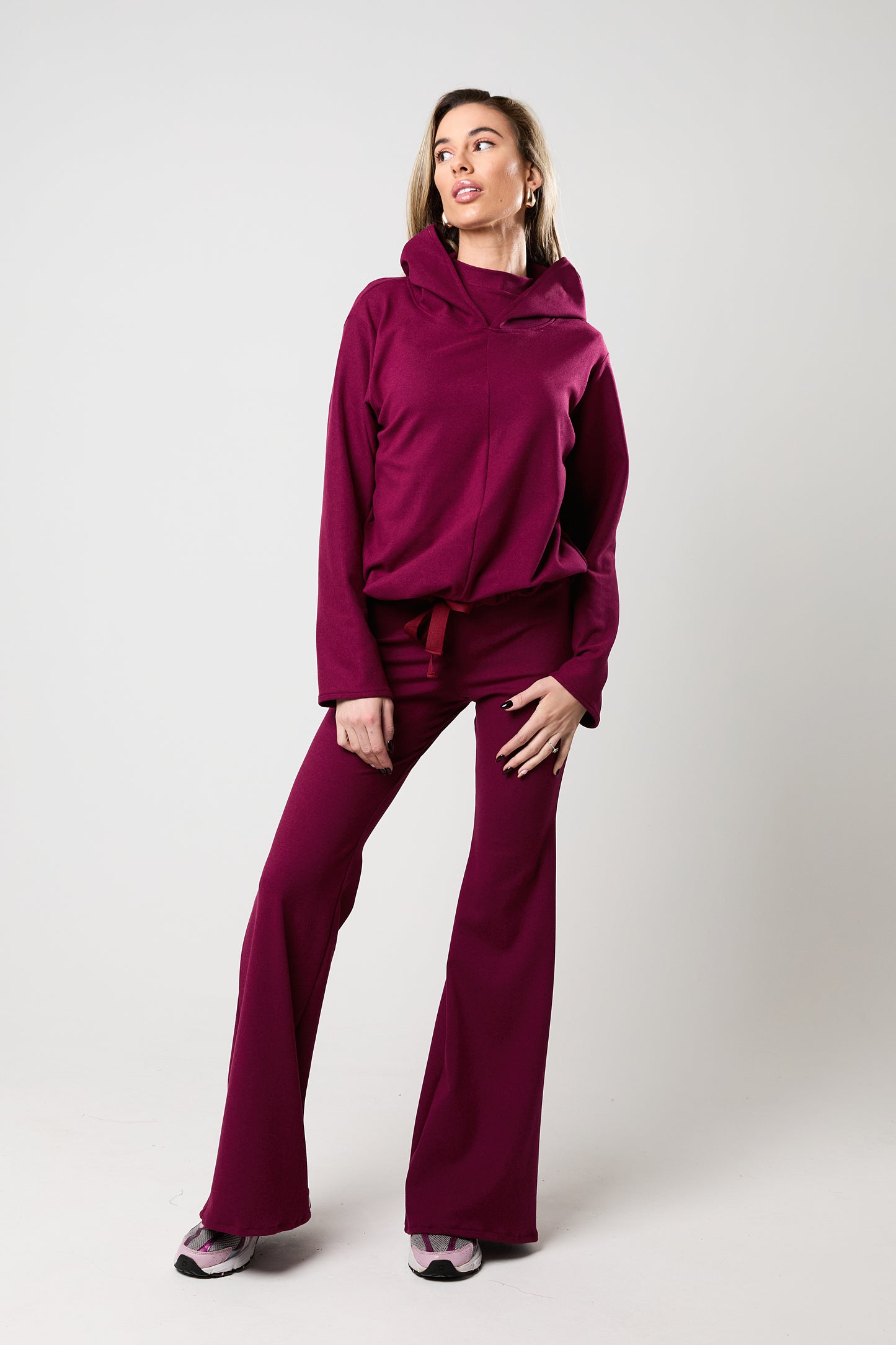 Burgundy Lounge Flares