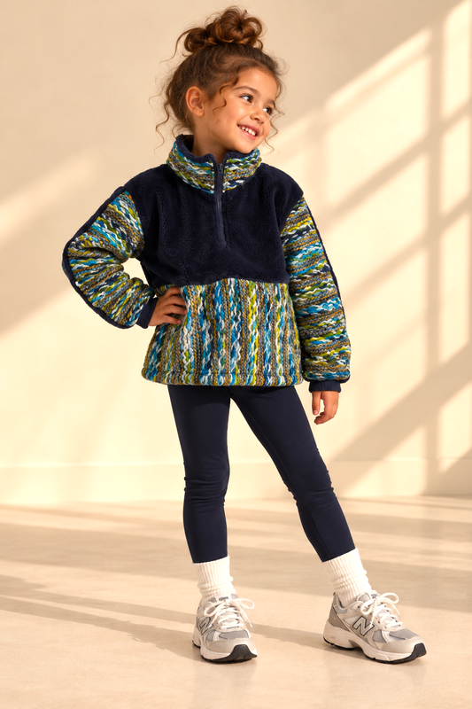 KIDS Azure Knit Fleece